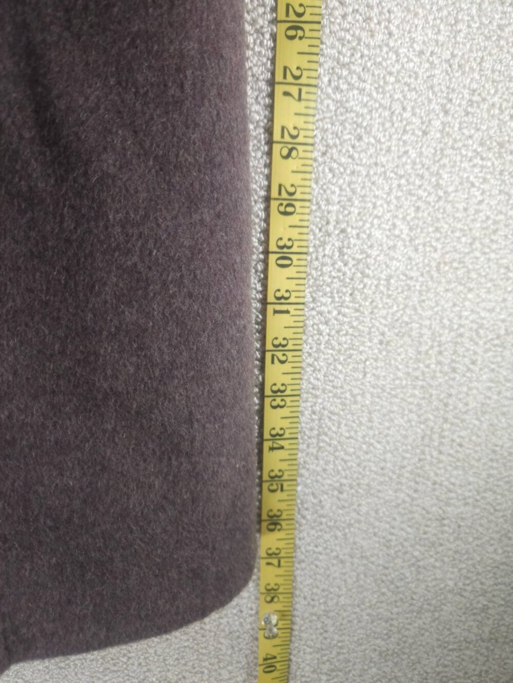 Wool Blend Coat, Color Block Collar, Tailored, Korean-Made - Picture 10 of 11